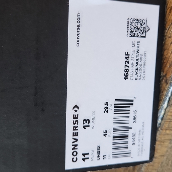 New Converse Chuck Taylor All Star Hi Street Mid 168724F - Picture 9 of 9